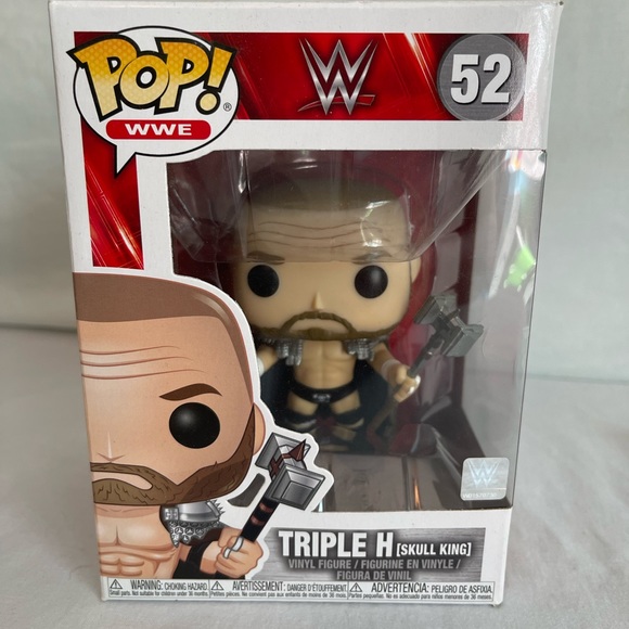 Figurine Catch Wrestling Funko POP Deluxe WWE Triple H Skull King n°139